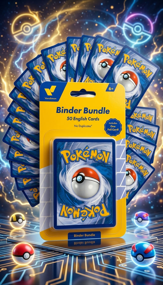 Vendimon Binder Bundle - 50 English TCG Pokémon Cards