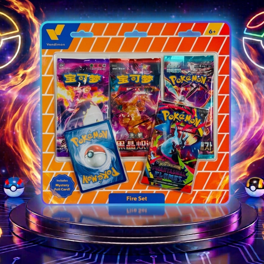Vendimon Fire Set TCG Pokémon Cards - Phantasmal Flames Edition