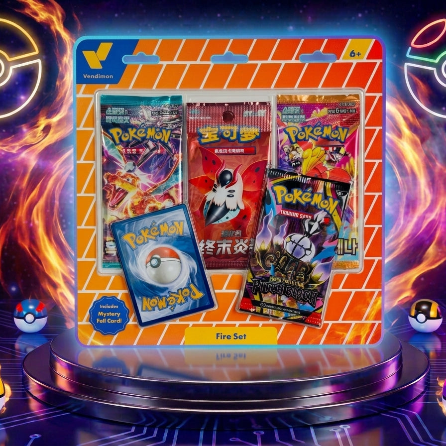 Vendimon Fire Set TCG Pokémon Cards - Pitch Black Edition