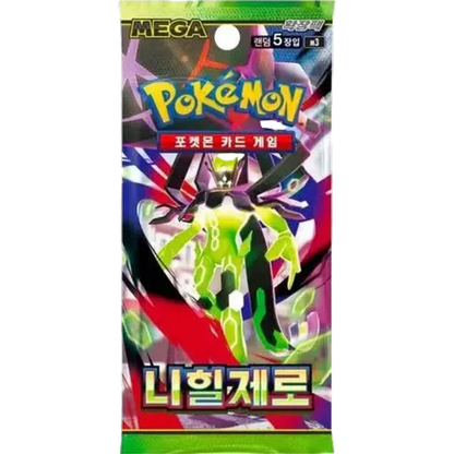 `Pokémon Nihil Zero M3 Korean Booster Pack single pack artwork featuring Mega Zygarde`