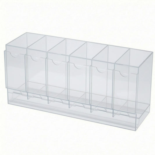 Acrylic 6-Slot Booster Pack Dispenser